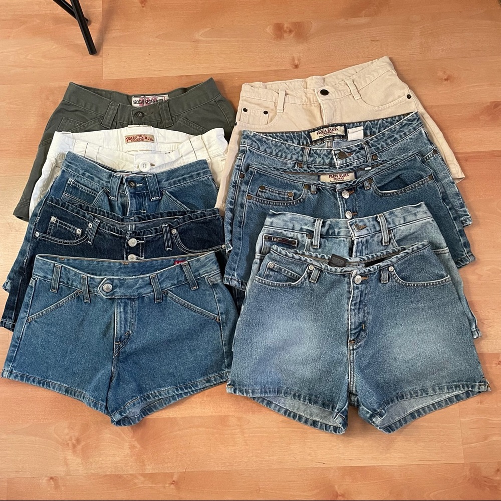 Lot of Levi’s, Paris Blues, and L.E.I. Shorts.